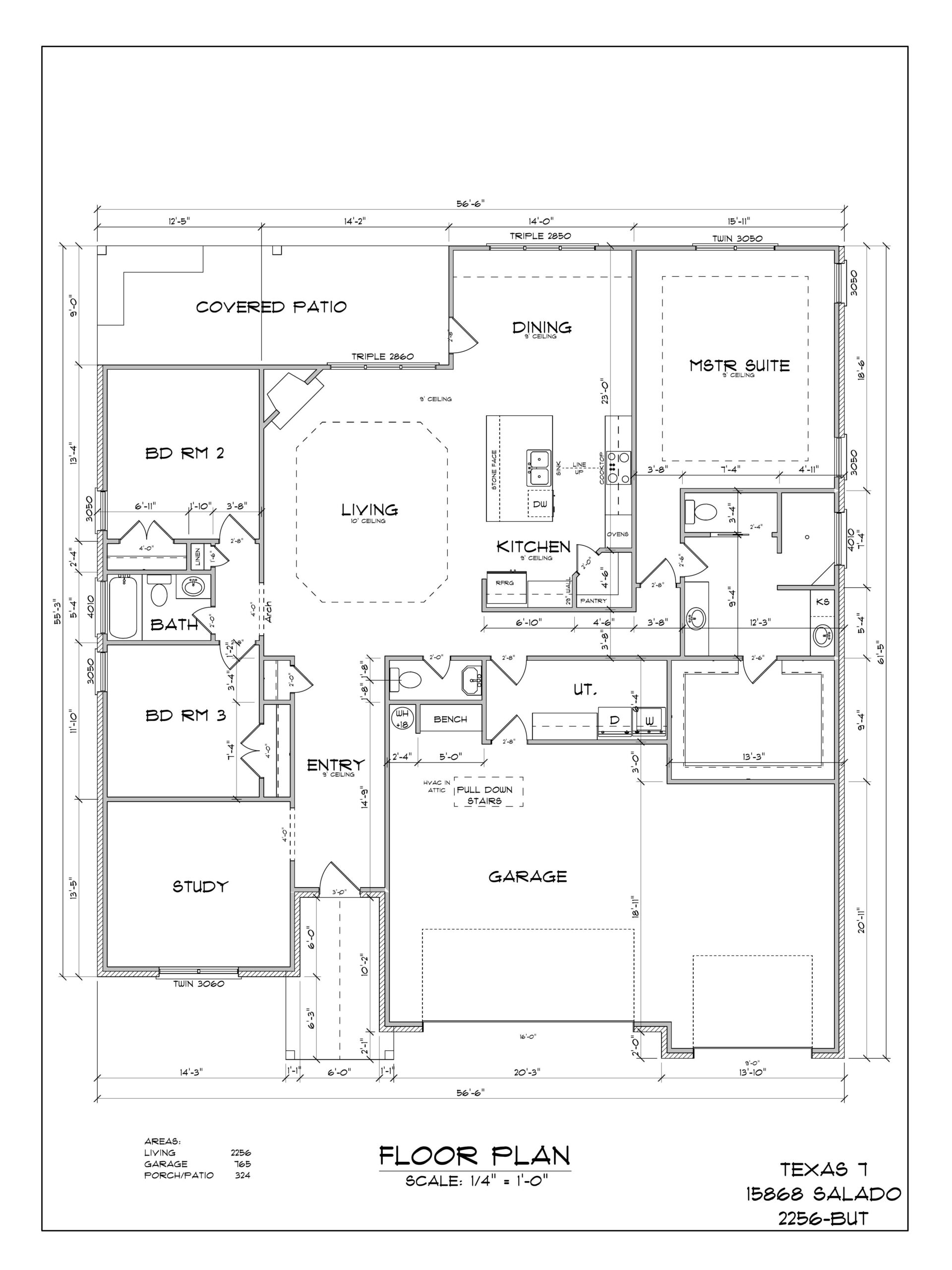 Plan 2256 Floor Plan
