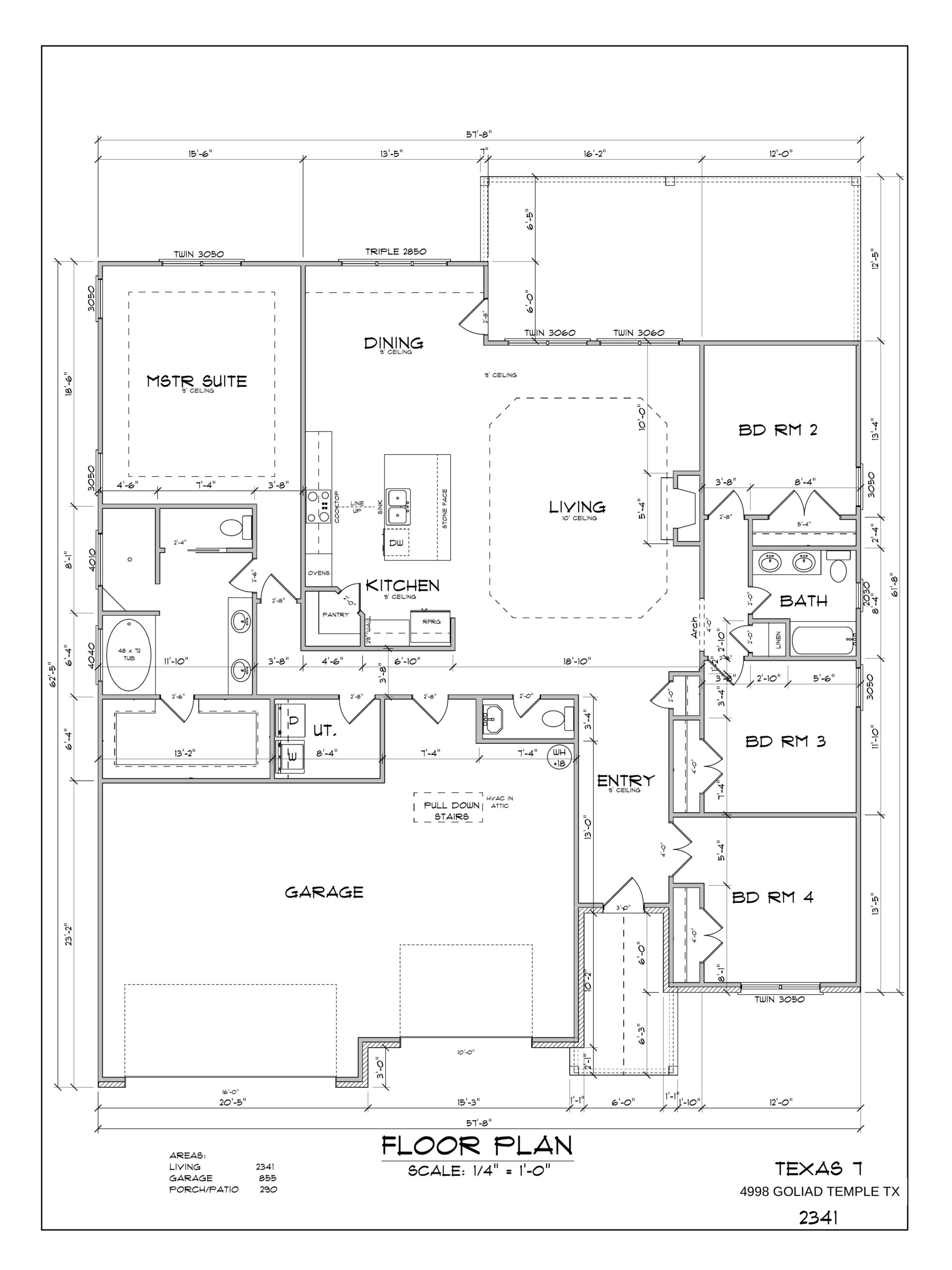 Plan 2341 Floor Plan